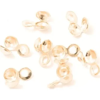 Materiál na výrobu šperku EU Kalota boční 3mm s očkem Ag925/1000 rose gold