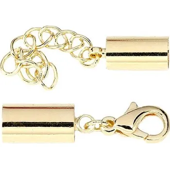 Crystal-ZONE MESH TUBE koncovka set gold plating 24kt