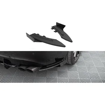 Auto-moto Maxton Design "Street Pro" boční difuzory pod zadní nárazník s křidélky pro Audi S5 8T, plast ABS bez povrchové úpravy, s červenou linkou, Coupe/Cabrio SLEVA 5%