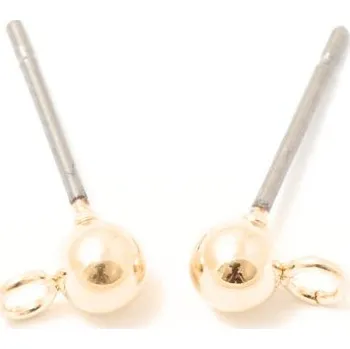 Materiál na výrobu šperku EU Náušnicová puzeta s očkem 15/7/4mm chirurgická ocel rose gold