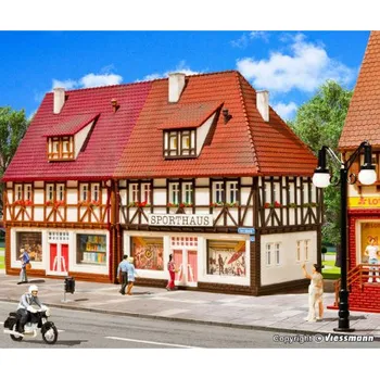 Modelová železnice H0 - dům s obchodem sportovních potřeb