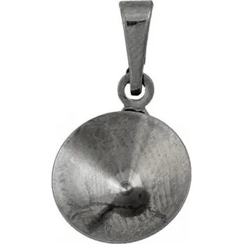 Korálek Crystal-ZONE Přívěšek Rivoli 12mm ruthenium