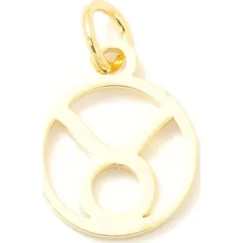 Přívěsek EU Přívěsek znamení Býk 13/11mm chirurgická ocel gold plating 24kt