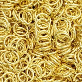 Materiál na výrobu šperku Crystal-ZONE Spojovací kroužek 12mm zlato 3g