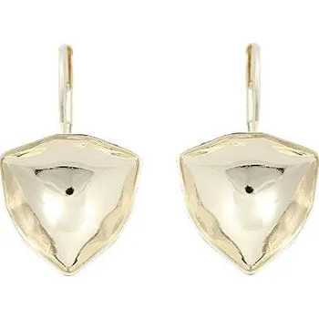 Náušnice Crystal-ZONE Náušnice Trilliant 12mm gold plating 24kt