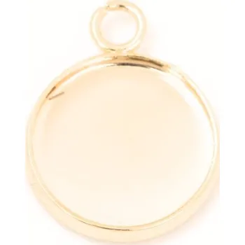 Přívěsek Crystal-ZONE Přívěsek kruh 12mm chirurgická ocel rose gold