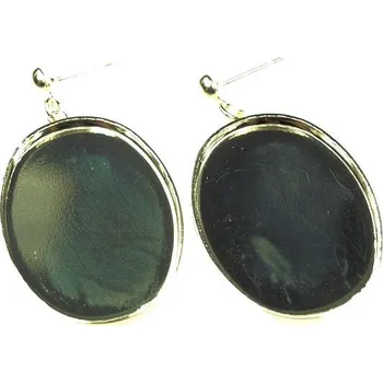 Náušnice Crystal-ZONE Naušnice crystalROCKS ovál 30/22mm gold plating 24kt