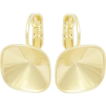 Náušnice Crystal-ZONE Náušnice kids rovně Square 12mm gold plating 24kt