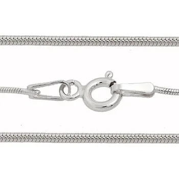 Řetízek Crystal-ZONE Řetízek SNAKE 0,8mm/42cm 1,88g AG925/1000 + Rhodium