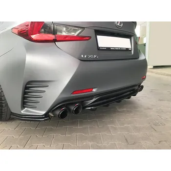 Tuning Maxton Design středový spoiler pod zadní nárazník s žebrováním pro Lexus RC, plast ABS bez povrchové úpravy SLEVA 5%