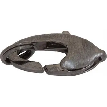 Materiál na výrobu šperku CZ Bižuterní karabinka 14mm antracit