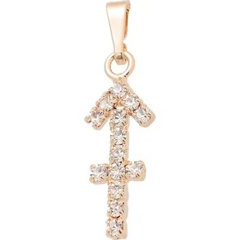 Přívěsek Crystal-ZONE Přívěsek znamení Střelec 20/8mm rose gold