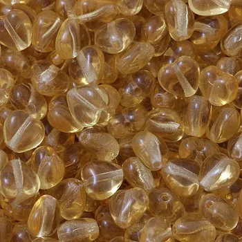 Korálek CZ Korálek mačkaný SRDCE 6mm light topaz