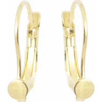 Náušnice Crystal-ZONE Náušnice Heart 2808 6mm gold plating 24kt