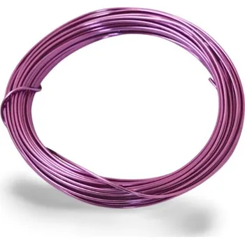 Hobby drát EU Dekorační drátek hliníkový 1,5mm/10m fialová