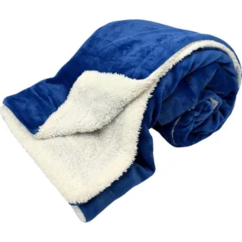 Bytový textil Home Elements Mikroflanelová deka s bílým beránkem 150 x 200 cm