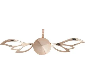 Korálek Crystal-ZONE Přívěsek Křídla Rivoli 12mm rose gold