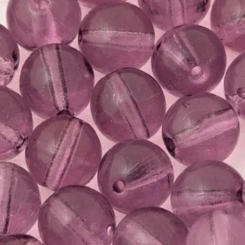 Korálek CZ Korálek mačkaný KULIČKA 8mm fialová