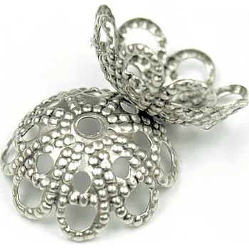 Materiál na výrobu šperku CZ Kaplík 12x4mm staré stříbro