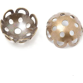 Materiál na výrobu šperku CZ Kaplík 10mm staré zlato