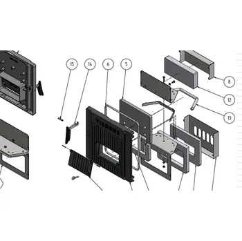Kotel Šňůra těsnící přikládacích dvířek Viadrus U22 Economy , E68 6299