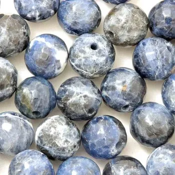 Drahý kámen Sodalit broušený 8mm (1ks)
