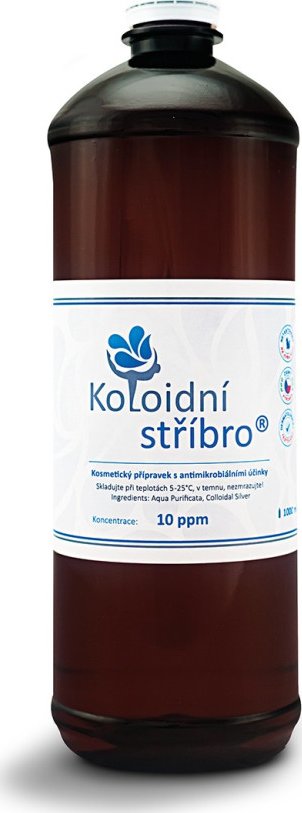 Koloidní stříbro 1000 ml 40 ppm
