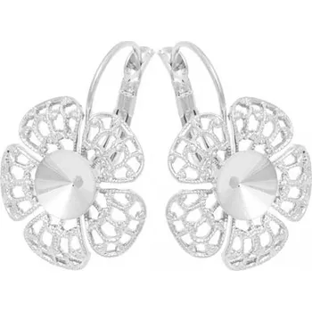 Náušnice Crystal-ZONE Náušnice FILIGRÁN Rivoli 8mm rhodium