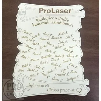 Plechová cedule Cedulka starý papír