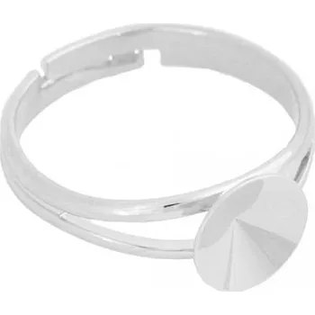 Prsten Crystal-ZONE Prsten na Rivoli 10mm rhodium