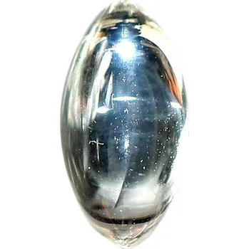 Materiál na výrobu šperku CZ Kabošon naveta 10/5mm crystal