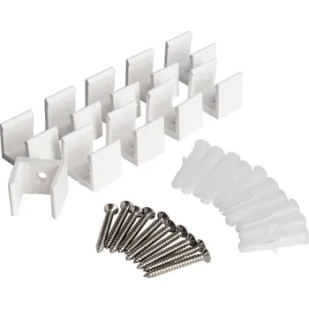 Příslušenství pro svítidlo LIGHT IMPRESSIONS Deko-Light montážní úchytky sada 10 ks pro 230V LED pásek - LIGHT IMPRESSIONS IMPR 930692