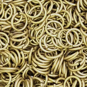 Materiál na výrobu šperku Crystal-ZONE Spojovací kroužek 10mm staré zlato 3g