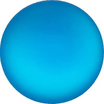 Dětské navlékací korálky CZ Kabošon VELLUTO kruh 18mm capri blue