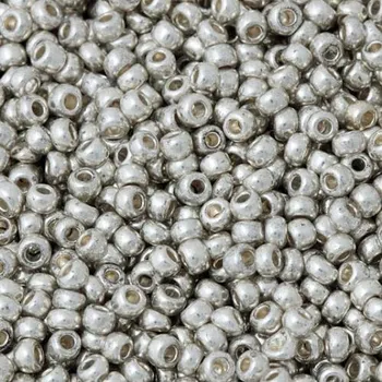 Korálek Preciosa Preciosa® Rokajl 7/0 stříbrná Terra Metallic (18503)