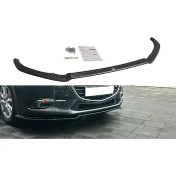 Nárazník Maxton Design spoiler pod přední nárazník ver.1 pro Mazda 3 Mk3 Facelift, plast ABS bez povrchové úpravy SLEVA 5%