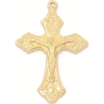 Materiál na výrobu šperku EU Křížek 26mm zlato