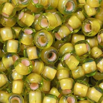 Korálek TOHO Co., Ltd. TOHO Round 6/0 Jonquil/Apricot Lined