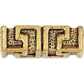 Materiál na výrobu šperku Korálek kovový KVÁDR 14/5mm zlato