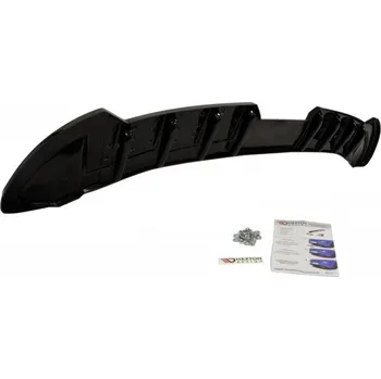 Auto-moto Maxton Design spoiler pod zadní nárazník s žebrováním pro Seat Ibiza Mk4, černý lesklý plast ABS SLEVA 5%