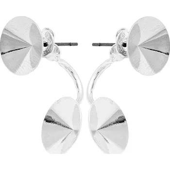 Náušnice Crystal-ZONE Náušnice DOUBLE Rivoli 12mm/Rivoli 12mm rhodium