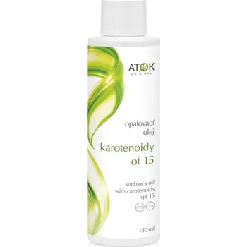 Přípravek na opalování Opalovací olej Karotenoidy OF15 Atok