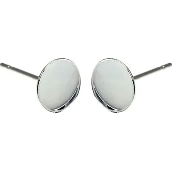 Materiál na výrobu šperku Crystal-ZONE Náušnicový dřík Solaris 2611 10mm rhodium