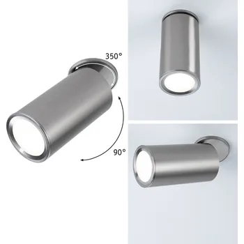 Svítidlo PAULMANN LED vestavné svítidlo 3-krokové-stmívatelné Turnal kruhové 60mm 90° Coin 6W 230V stmívatelné 2700K kov kartáčovaný - PAULMANN P 93090