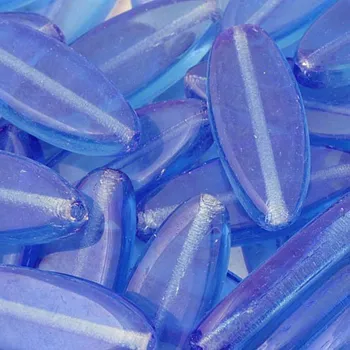 Korálek CZ Korálek mačkaný LODIČKA 20mm sapphire