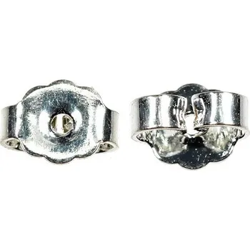 Materiál na výrobu šperku CZ Náušnicová zarážka 5mm Rhodium