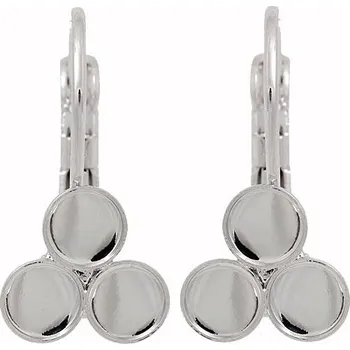 Náušnice Crystal-ZONE Náušnice Xilion Rose 3xss20 rhodium