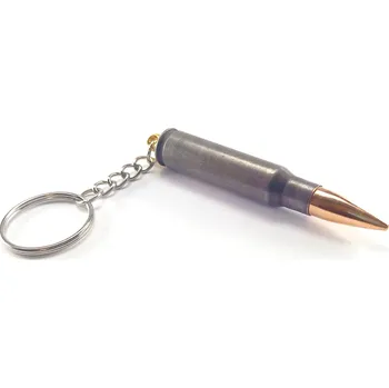 Přívěsek Přívěsek na klíče z náboje .308 Winchester lakovaný - šedý