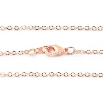 Řetízek Crystal-ZONE Řetízek RING 1,5mm/45cm rose gold