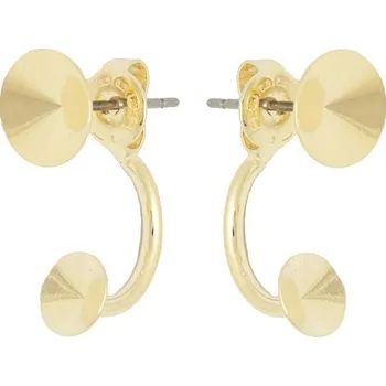 Náušnice Crystal-ZONE Náušnice DOUBLE Rivoli 8mm/Rivoli 6mm gold plating 24kt